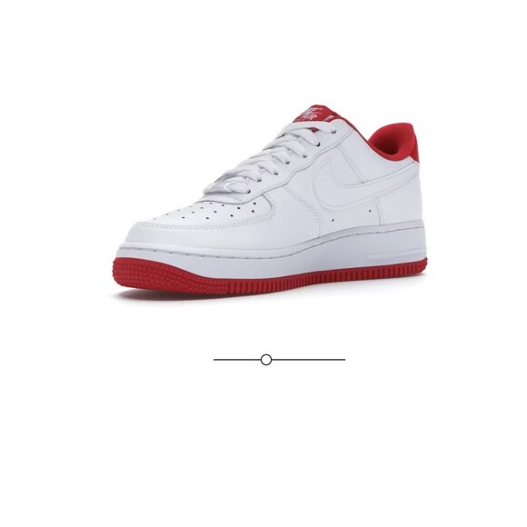 Air Force 1 White University Red Authentic Unisex - Picture 3 of 5